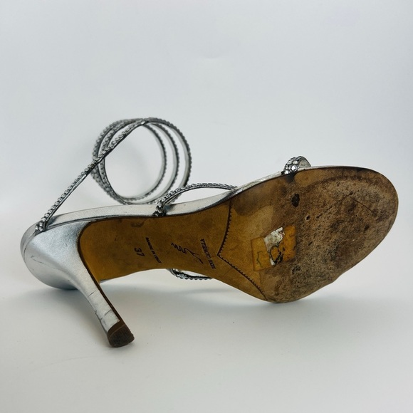 Rene Caovilla Silver crystal sandals Stiletto - Picture 7 of 16